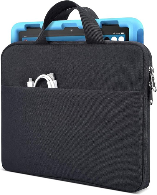 9-11 Inch Tablet Sleeve Carrying Case for Amazon Fire Max 11/10.1" Fire HD 10 Plus Kids Pro, iPad Pro M5 M4/Air M4 M3 M2 11" 2026/ iPad A16 11"/Samsung Galaxy S9 S8 A9+ A8 Protective Bag, Black