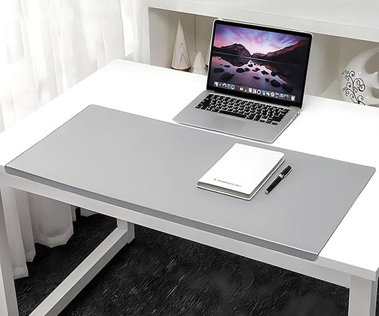 Office Desk Pad, Writing Mat with Full Grip Fixation Lip, Non-Slip PU Leather Table Blotter Desk Protector Gaming Mat Laptop Keyboard Working Mat, Waterproof Table Protective Pad