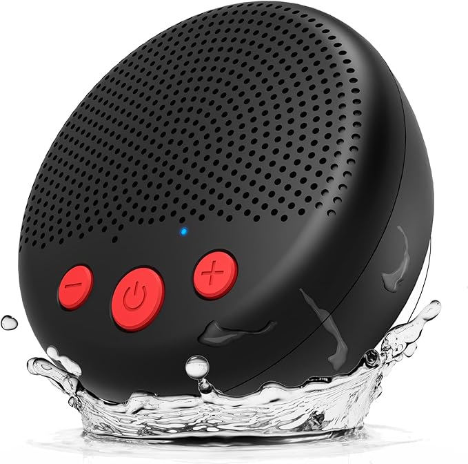 LENRUE Shower Speaker, Bluetooth Waterproof Speaker Wireless, Portable Speakers with Clear Loud Sound, Suction Cup, Lanyard, Ideas Gifts