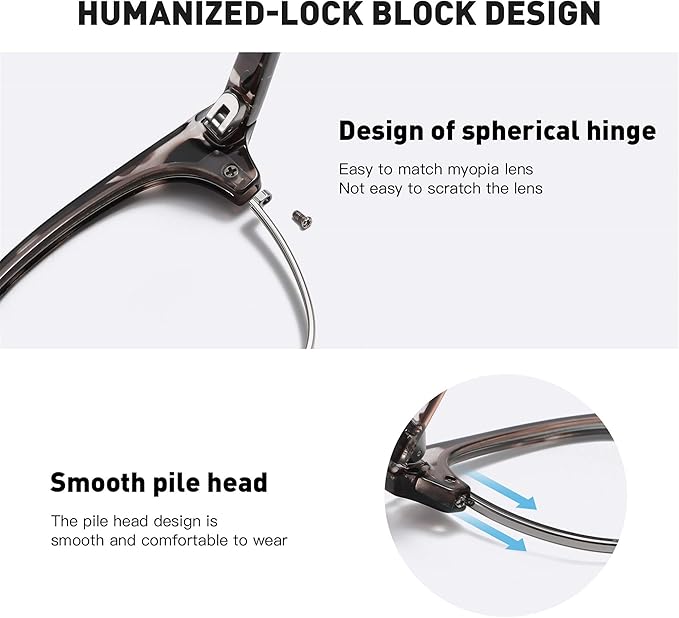 Blue Light Blocking Glasses Vintage Half Frame UV Clear Lens Anti Eyestrain Computer Gaming Glasses for Women Men