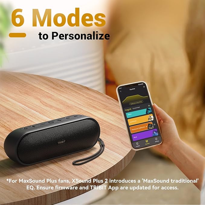 Tribit Portable Bluetooth Speaker XSound Plus 2, Wireless Speaker 30W with XBass, IPX7 Waterproof, 24-Hour Playtime, Stereo Sound, Built-in Mic, Bluetooth 5.3 for Party, Car, Travel