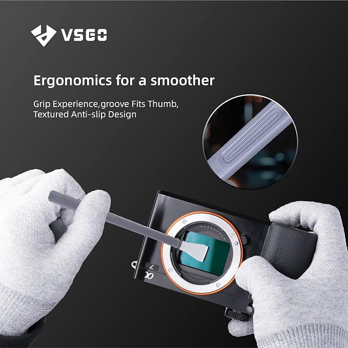 VSGO Digital Camera Cleaning Swab Sensor Cleaning Swabs with 10ml Sensor Cleaning Solution Dry CCD CMOS Clean Swab with Sensor Cleaner for Nikon Sony Canon DSLR Camera Clean (12mm (6pcs Sensor Swab)) - Image 6