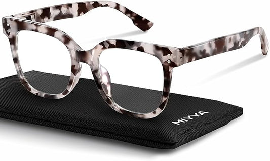 miyya Blue Light Glasses for Women & Men – Oversized UV & Blue Light Blocker Chunky Frames, Stylish Eyewear Accessories