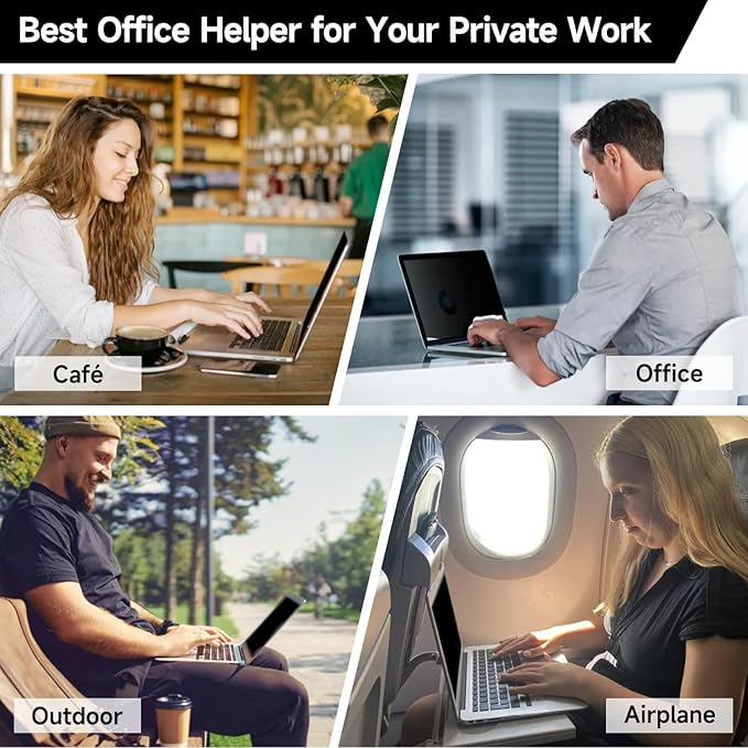 13.3 Inch 1920x1080P (16:9) Laptop Privacy Screen Filter, Anti Blue Light Glare & Anti Scratch Computer Privacy Shield, Not for 13" with 16:10 Aspect Ratio Laptop
