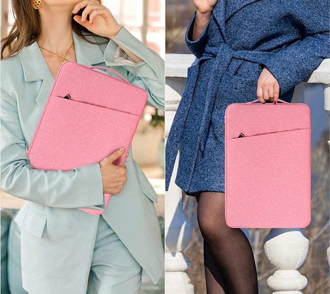 14 Inch Laptop Sleeve Case Bag for Asus Chromebook Vivobook14, Samsung Galaxy Chromebook Go, Lenovo ThinkPad 14/ Flex/Yoga, Dell Latitude, Acer HP Chromebook(Pink)