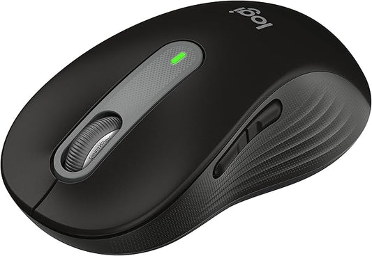 Logitech Signature M650 Wireless Mouse - for Small to Medium Sized Hands, 2-Year Battery, Silent Clicks, Customizable Side Buttons, Bluetooth, for PC/Mac/Multi-Device/Chromebook - Black