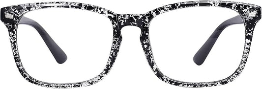 MAXJULI Blue Light Blocking Glasses,Computer Reading/Gaming/TV/Phones Glasses for Women Men(Transparent Black)