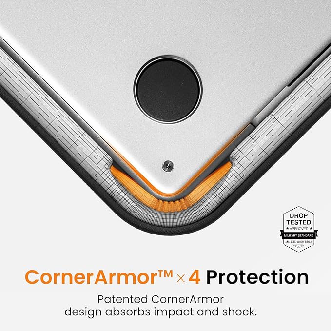 tomtoc Slim & 360° Protective Laptop Sleeve for 14-inch MacBook Pro M5 Pro/Max (2026) A3426 A3427 A3434, M4/M3/M2/M1 A3112 A3401 A3185, Water-Resistant Case with CornerArmor, Fits 13.8" Surface Laptop