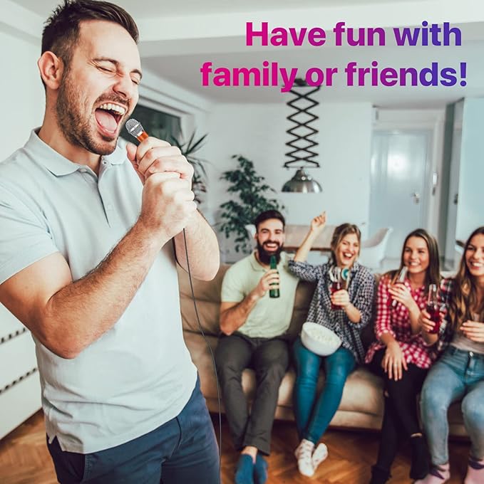 Mini Microphone,Tiny Microphone,Phone, Asmr,Mini Karaoke,forVoiceRecording Chatting and Singing on iPhone,Android,PC(Orange)