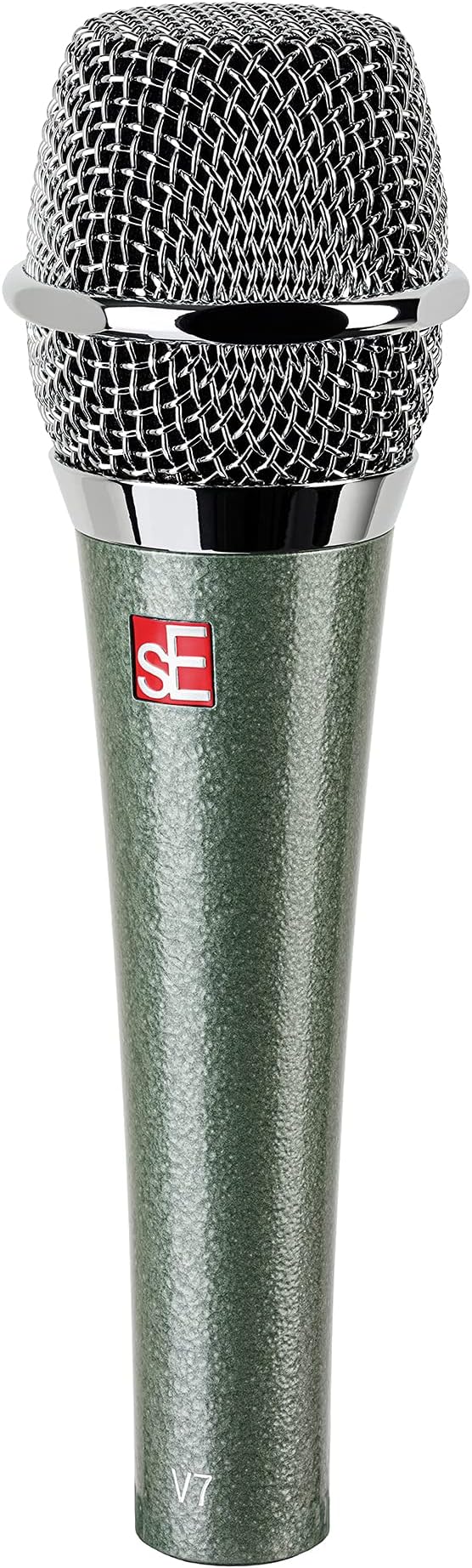 SE ELECTRONICS V7 Dynamic Microphone for Singing, Speech & Studio Recording - XLR Handheld Professional Microphone with Supercardioid Aluminum Voice Coil for Huge Gain Before Feedback - Vintage