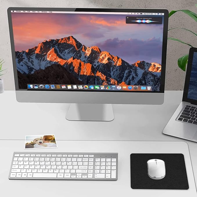 24 x 48 Inches Clear Desk Cover Protector Multifunctional Office Desk Pad Mat Blotter Plastic Table Cover Desktop Protector PVC Table Pad for Writing Desk Dining Coffee Table with Mouse Pad