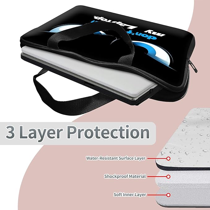 Universal Laptop Sleeve Case 12 inch, Don't Touch Slim Carrying Case Handbag Travel Laptop Bag for Surface Pro 9 8 7/Laptop Go 2 3, MacBook Air 11/12