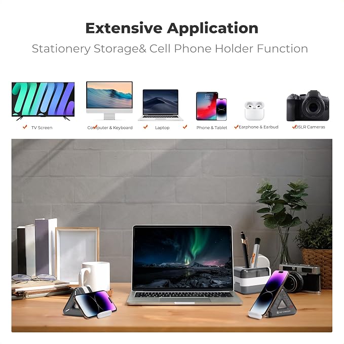 K&F Concept 25-in-1 Keyboard Cleaning Kit Laptop Cleaner - Multifunction Electronic Specialized Accessories Cleaner Set for iPhone AirPods MacBook iPad, Camera PC Monitor Earbud TV Tablet Screens - Image 6
