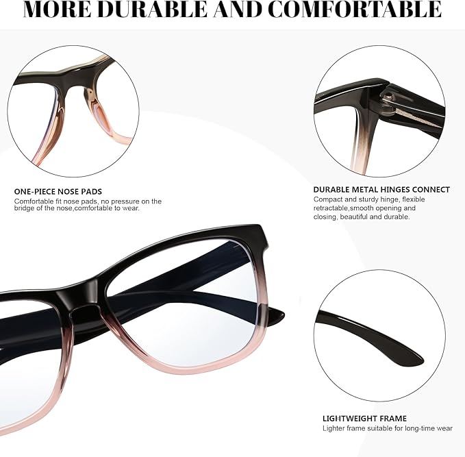 Retro Blue Light Blocking Glasses for Women Men Classic Style Computer TV Eyeglasses Anti Eyestrain