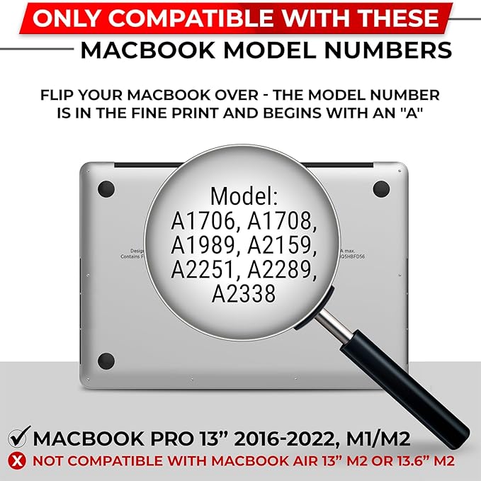 SightPro Magnetic Privacy Screen for MacBook Pro 13 Inch (2016, 2017, 2018, 2019, 2020, 2021, 2022, M1, M2) Patented Removable Laptop Privacy Filter Shield and Protector