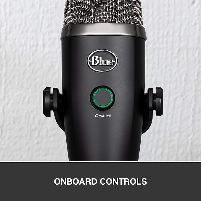Logitech for Creators Blue Yeti Nano USB Microphone for Gaming, Streaming, Podcasting, Twitch, YouTube, Discord, Recording for PC and Mac, Plug & Play -Blackout