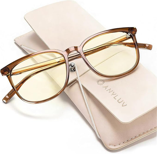 ANYLUV Blue Light Glasses for Woman Men, Womens Blue Light Blocking Glasses Computer Glasses Anti Eyestrain