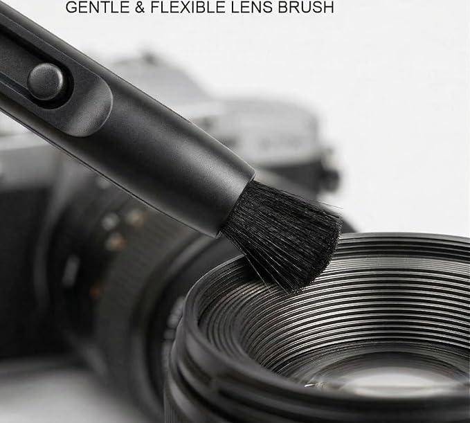 UES Professional Camera Cleaning Kit with Hard Travel Case - DSLR & Mirrorless Maintenance Bundle: 2-in-1 Lens & Sensor Cleaner, Air Blower, Pen, Microfiber Screen Cloths & 10 Full-Frame 24mm Swabs - Image 6