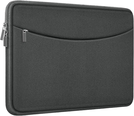 Laptop Sleeve Case 14 inch, Shockproof Protective Laptop Cover Carrying Computer Bag with Accessory Pocket Portable Computer Case for 14" MacBook, HP, Dell, Lenovo, Acer, Grey