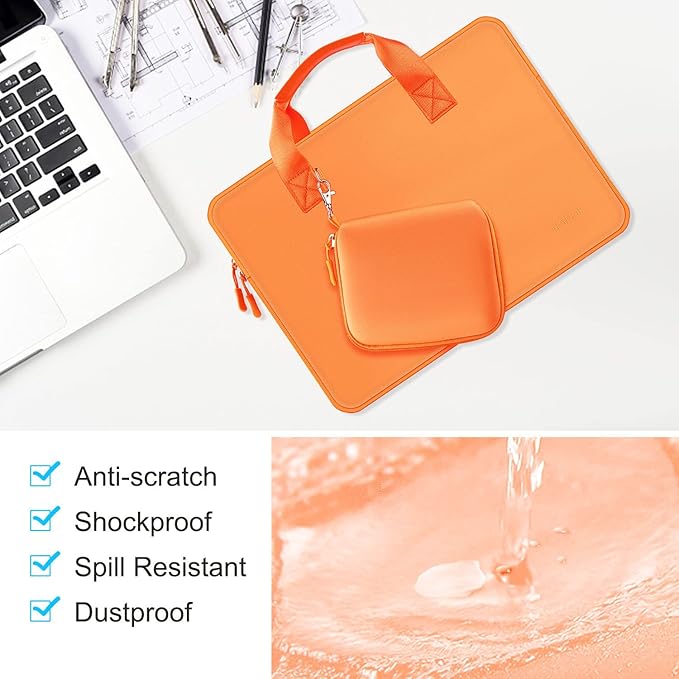 11.6 12.9 13 inch Elastic Laptop Sleeve with Small Case Compatible with 13 inch MacBook Neo Air Pro M5/M4/M3/M2/M1, iPad 13 12.9, XPS 13 and Most 11.6 12.9 13 inch Notebooks Tablets,O02G01