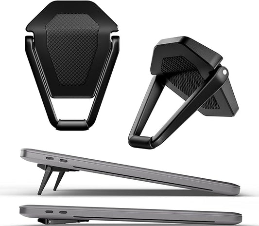 Laptop Stand for Desk, Portable Anti-Slip Keyboard Riser, Zinc Alloy Keyboard Stands, Computer Stand Compatible with MacBook Air/Pro, 10-15.6 Inches Laptops and Keyboards (Black)