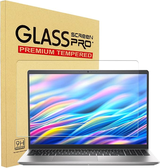 YINOVEEN 15.6 inch Tempered Glass Screen Protector for Dell 15 DC15250/DC15255 15.6'' Laptop,9H, Tempered Glass Screen Film Guard