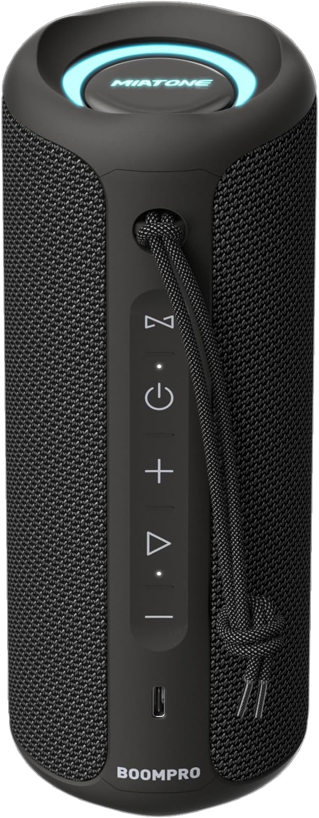 MIATONE Bluetooth Speakers 36W TWS Portable Speaker with Stereo Sound Bass, Bluetooth 5.3 Wireless USB Type C Outdoor, 5000mAh 24H Playtime IPX7 for Present, Boy Friend Gifts for him (Black)