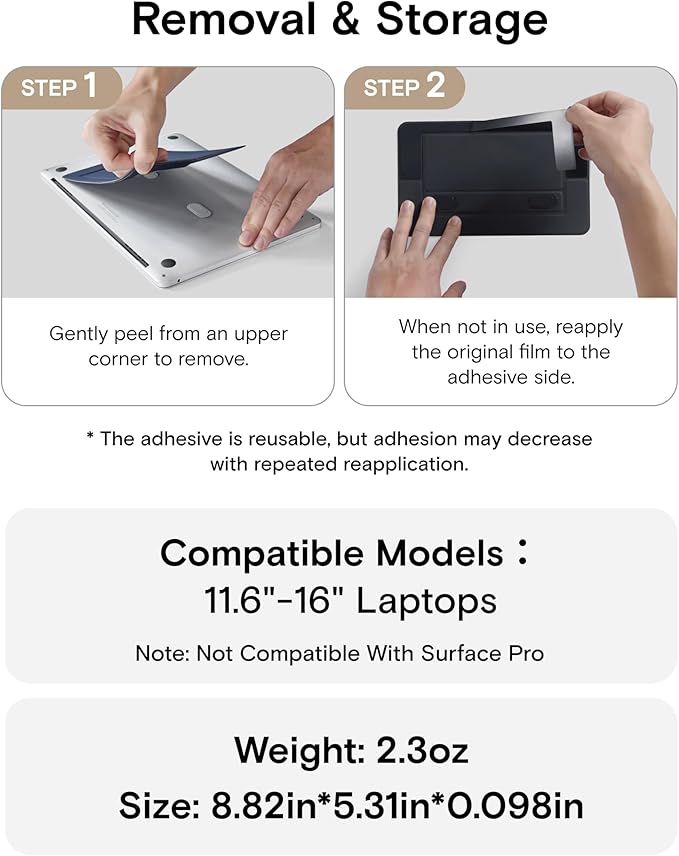 MOFT Laptop Stand for Desk, Adhesive Airflow Laptop Cooling Stand for Heat Dissipation with 2 Adjustable Viewing Angles,Foldable & Portable Computer Stand Compatible with Laptops 11"-16",Earthen Beige