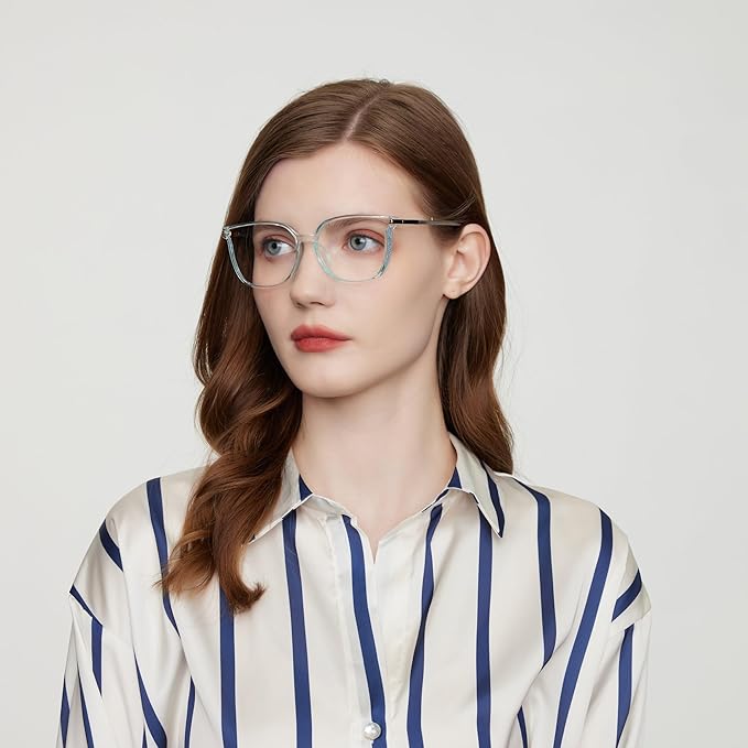 GUDVUE Blue Light Glasses For Woman, Computer Reading/Gaming/Phones Glasses, Anti Glare/UV400/Eye Strain