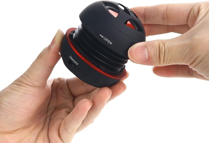 AYL Portable Bluetooth Speakers Mini Speaker, Ideal Beach Accessories, Unisex Gifts, Black, Perfect for Laptop, MP3, iPhone, iPad, Parlante, Gender Neutral Gifts for Adults with 3.5mm Aux Input
