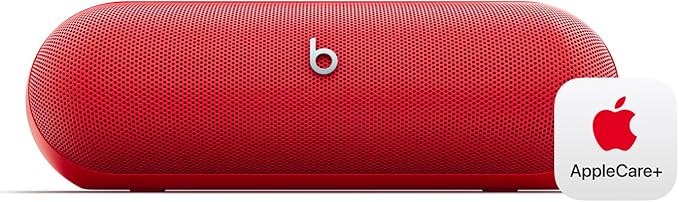 Beats Pill - Wireless Bluetooth Speaker with AppleCare+ (2 Years) - Statement Red