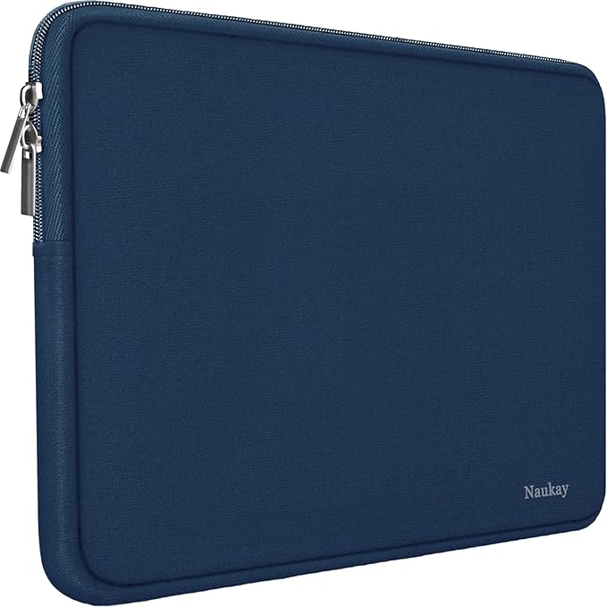 Laptop Sleeve 17 inch, Resistant Neoprene Laptop Sleeve/Notebook Computer Pocket Case/Tablet Briefcase Carrying Bag Compatible for Asus/Dell/Fujitsu/HP/Sony/Acer - (Dark Blue)