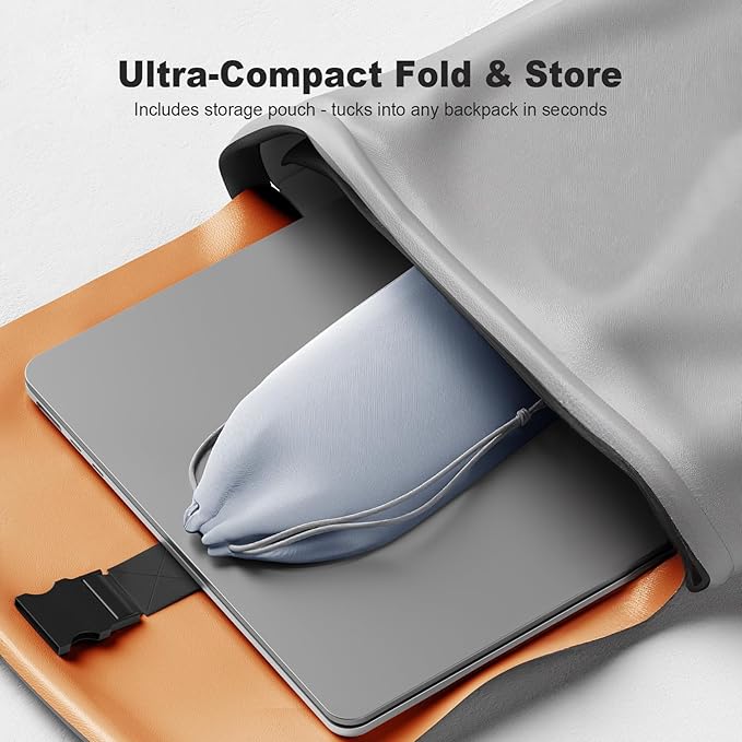 TENOC Foldable Laptop Stand for Desk, Universal Laptop Riser Ventilated Holder Mount Compatible with MacBook, Notebook, ASUS, Acer and More, Silver