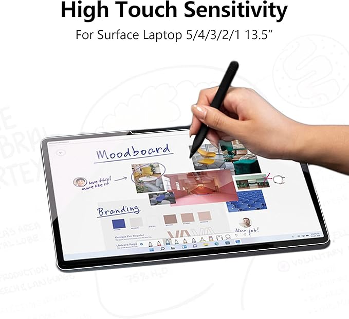 Megoo Screen Protector for Surface Laptop 6/5 13.5 Inch,Tempered Glass/Easy Installation/Ultra Clear/Round Edge, Compatible for Microsoft Surface Laptop 4/3/2/1, 2-Pack