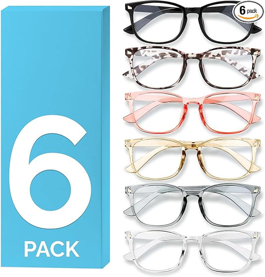 MIGSIR Blue Light Blocking Glasses for Computer Gaming, Fashion Fake Helps Reduce Screen Fatigue Eyeglasses for Women Men