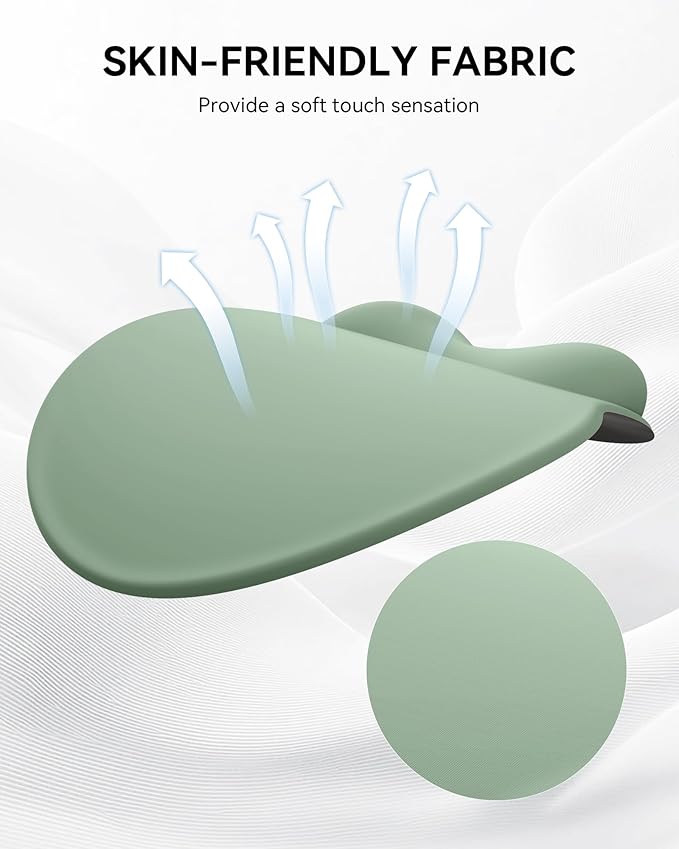 Mouse Pad with Wrist Rest, Ergonomic Mouse Pads for Desk, Office Non-Slip Mousepad with Gel Wrist Support(Sage Green, 10.6''L x 9''W)