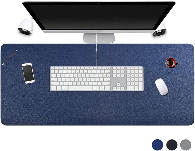 Desk Pad for Office Home 31" x 13",PU Leather Waterproof Large Desk Writing Mat Organizer,Multifunctional Ultra Thin Dual Use Desk Blotters Mouse Pad Protector …