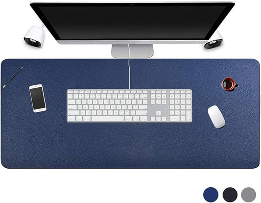 Desk Pad for Office Home 31" x 13",PU Leather Waterproof Large Desk Writing Mat Organizer,Multifunctional Ultra Thin Dual Use Desk Blotters Mouse Pad Protector …