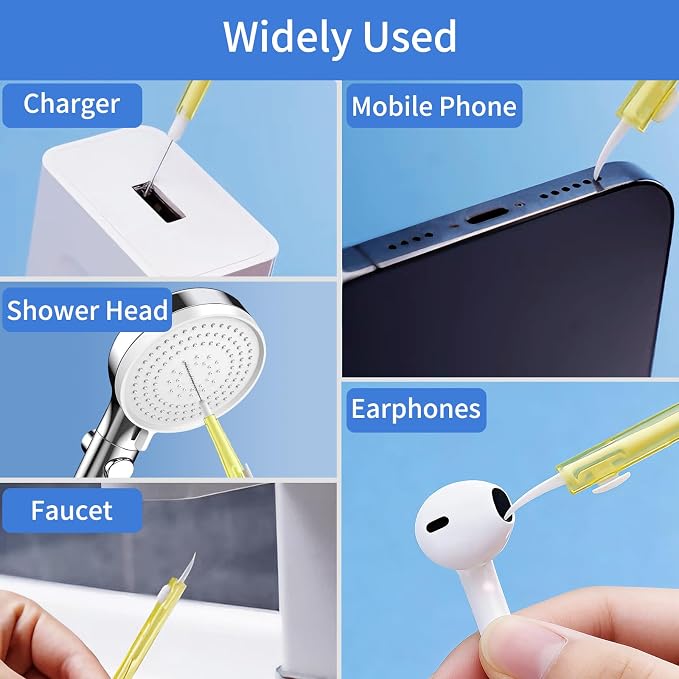 10 Pcs Cell Phone Cleaning Kit,Charging Port Cleaner,Dual Sided Anti Clogging Nylon Brushes,Suitable for Clean Phone Charging Port,Phone Speaker, AirPods,Tablet Camera,Other Electronics - Image 7