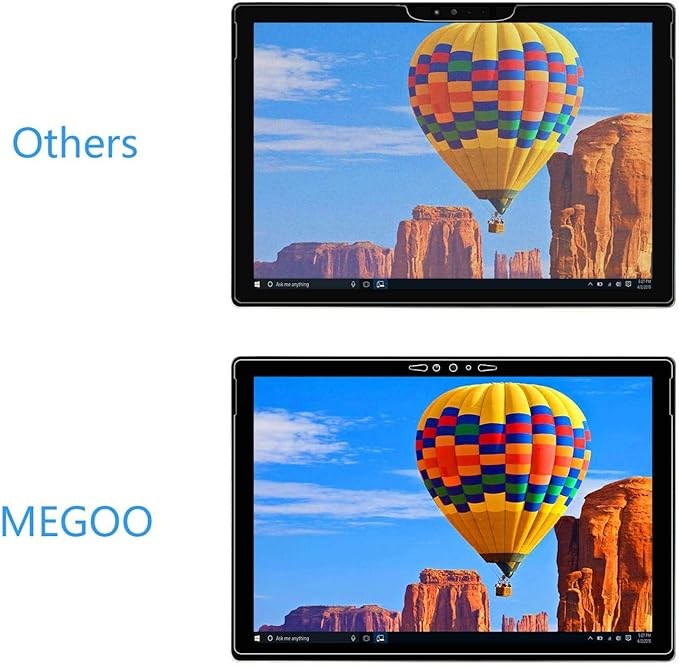 Megoo ArmorShield Screen Protector for Microsoft Surface Pro 7 Plus/Surface Pro 7 12.3 Inch, 2 Pack, Tempered Glass, Ultra Clear, Responsive Touch