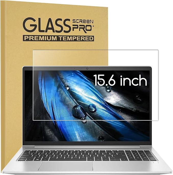 15.6 inch Laptop Screen Protector Tempered Glass Compatible with Other All 15.6" Laptops Portable Monitor with 16:9 Aspect Ratio,(345x194 / W x H)-Ultra Clear & 9H Hardness ,15.6 Tempered Glass Shield