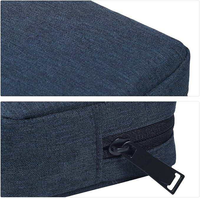 Cord Organizer Travrel Bag, Electronic Organizer Travel Case, Water Resistant Cable Organizer Pouch Bag for Cable, Cord, Charger, Phone, Power Bank, Earphone (Small-Navy Blue)