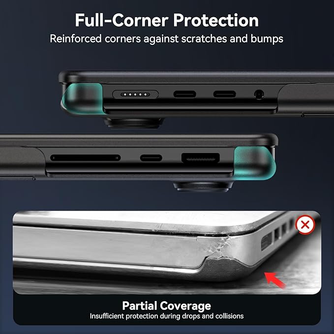 EooCoo Case Compatible with MacBook Pro 14 inch M5 2026-2021 M4 M3 M2 M1 Pro/Max Chip, Official Color-Matched Armor, Frosted Hard Shell Cases with Keyboard Cover, Screen Protector - Matte Space Black