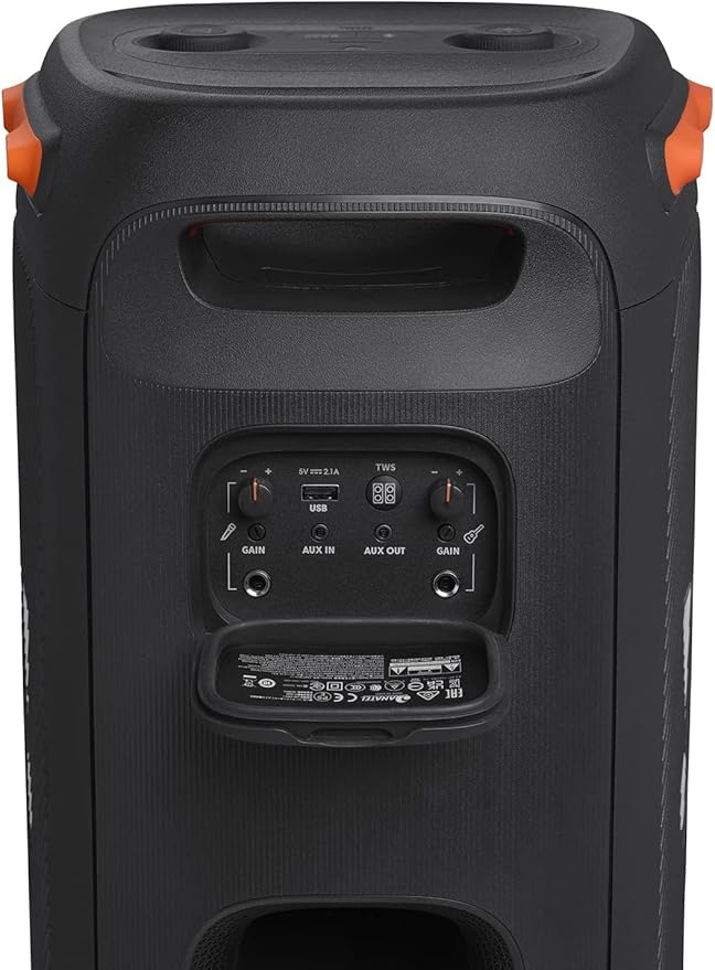 JBL PartyBox 110 - Portable Party Speaker with Built-in Lights, Powerful Sound and deep bass, Black