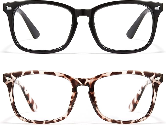 Cyxus Blue Light Glasses Men Women Reduce Eye Strain UV Blocking for Office Work Computer Screen 8082