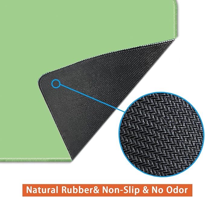 Large Mouse Pad, Non-Slip Desk Blotter, Office Desk Mat, Desk Pad Protector, Laptop Desk Pad, Desk Writing Pad for Office and Home, Mint Green, 24x12 inch