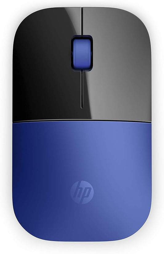 HP Z3700 G2 Wireless Mouse - Dragonfly Blue, Sleek portable design fits comfortably anywhere, 2.4GHz wireless receiver, Blue optical sensor,for Wins PC, Laptop, Notebook, Mac, Chromebook (681S0AA#ABL)