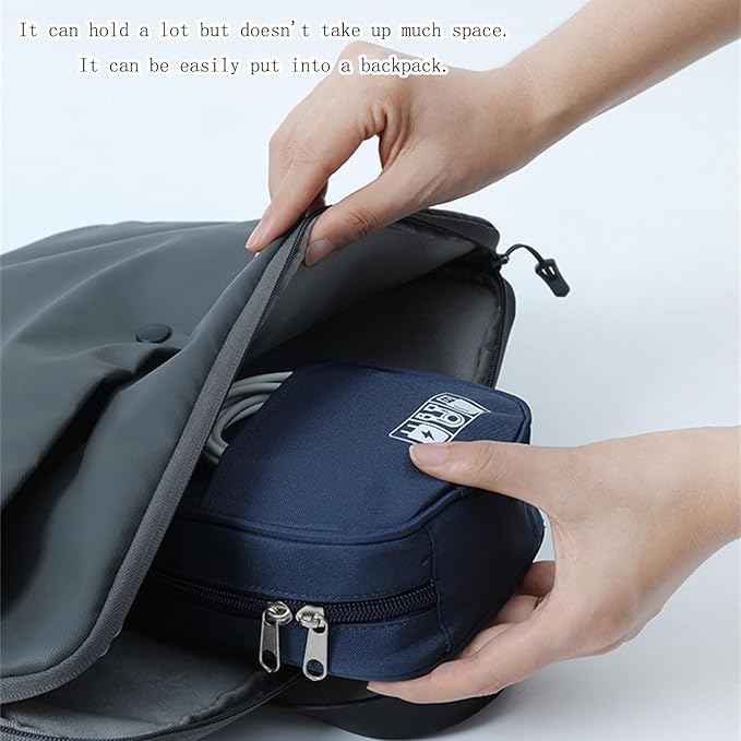 Modern technology organiser with reinforced structure, spacious compartments, perfect for gadgets, daily commuting, equipment organiser for travel