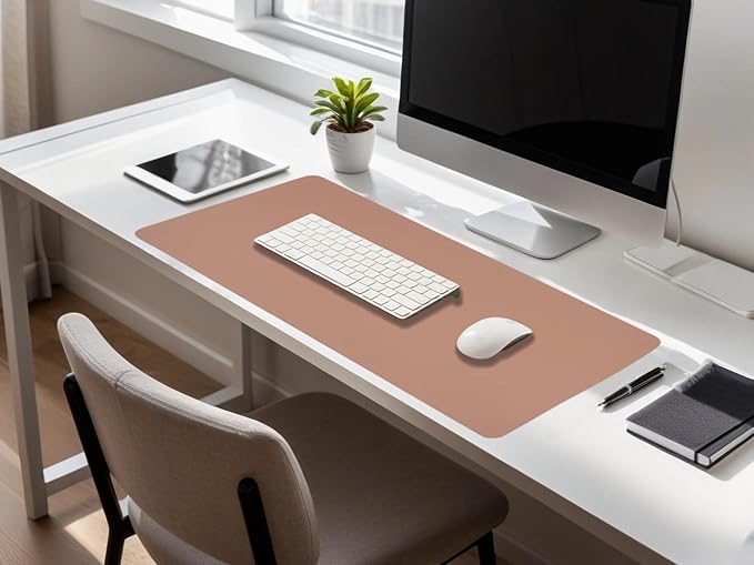 Desk Pad Mat PU Leather Non-Slip Water-Resistant Desk Matt for Desktop