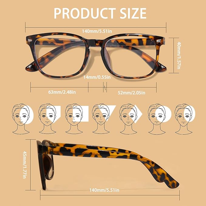 BIRDDIE Blue Light Blocking Glasses for Women & Men, UV400 Anti-Glare Computer Glasses for Gaming,Reading & Eye Strain Relief